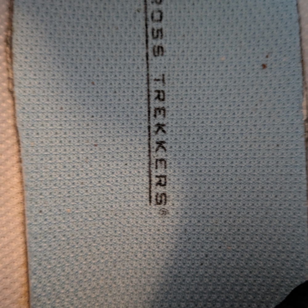 Cross Trekkers Running Shoes in Light Blue and White, Women's 12 - Picture 7 of 10